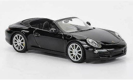 Porsche 911 S 1/43 Minichamps Carrera Cabriolet zwart 2012 modelauto