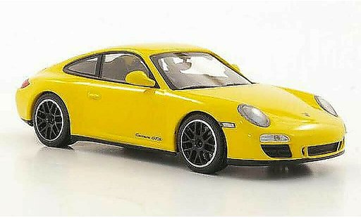 Porsche 911 GTS 1/43 Minichamps Carrera (II) geel 2011 modelauto