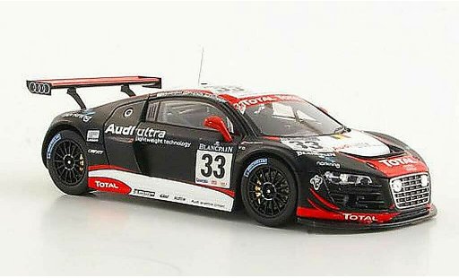 Audi R8 lms 1/43 Spark No.33 Belgian Club Ekstrom / Franchi / Scheider 24h Spa 2011 modelauto