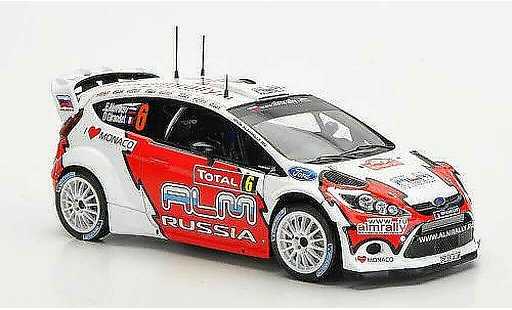 Ford Fiesta WRC 1/43 Spark No.6 ALM Russia Rally Monte Carlo 2012 modelauto