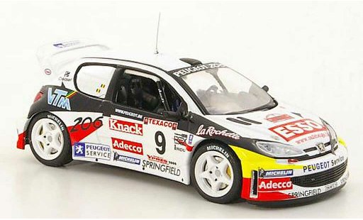 Peugeot 206 WRC 1/43 IXO No.9 P.Snijers / E.v.d.Pluym Rally Ypern 2000 modelauto