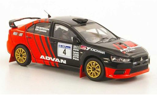 Mitsubishi Lancer Evolution X 1/43 IXO No.4 Advan - RalliArt F.Nutahara / H.Odagiri JRC Tour de Kyusyu in Karatsu 2008 modelauto