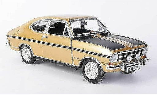 Opel Kadett B B 1/18 Revell Rally 1900 gold/matzwart modelauto