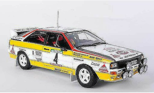Audi Quattro a2 1/18 Sun Star No.4 HB W.Rohrl / C.Geistdorfer Rally Portugal 1984 modelauto