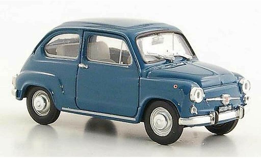 Fiat 600 D 1/43 Brumm blauw ''Fanaloni'' 1965 modelauto