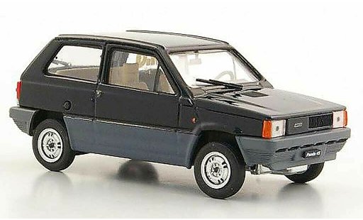 Fiat Panda 45 1/43 Brumm zwart 1980 modelauto
