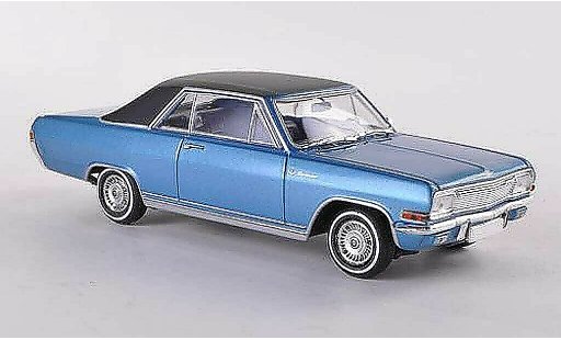 Opel Diplomat A Coupe 1/43 Minichamps A V8 blauw/zwart Sondermodell MCW 1965 modelauto
