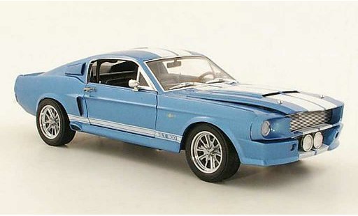 Shelby GT 500 1967 1/18 Shelby Collectibles Super Snake blauw/wit modelauto