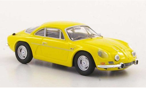 Alpine A110 1300 s bv4 1/43 Trofeu geel Strassenversion modelauto