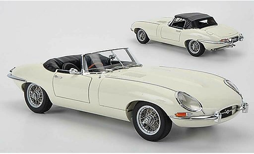 Jaguar E-Type Roadster 1/18 Autoart Series I 3.8 beige modelauto