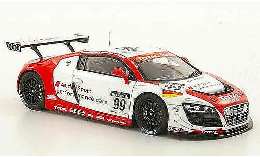 Audi R8 lms 1/43 Spark No.99 Sport Performance Cars Basseng / Haase / Stippler 24h Spa 2011 modelauto
