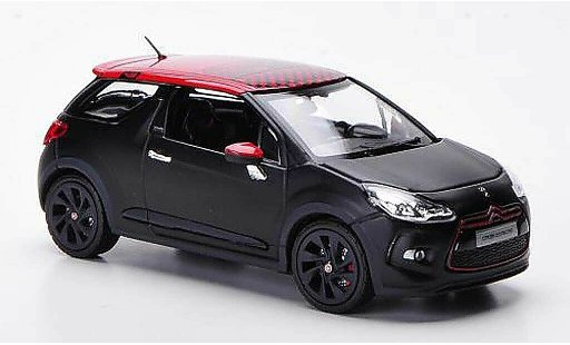 DS Automobiles DS3 Racing 1/43 Norev mat zwart/rood 2012 modelauto