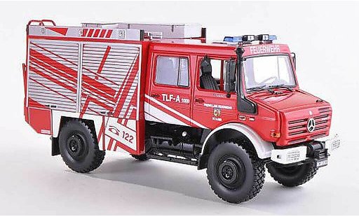 Mercedes Unimog U300-U5023 1/43 Norev U5000 TLF-A 1000 Freiwillige Brandweer St. Ilgen 2005 modelauto