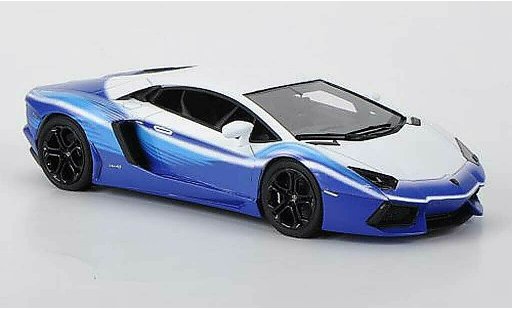 Lamborghini Aventador LP700-4 1/43 Look Smart 'Dreamliner Tribute'' matwit/blauw modelauto
