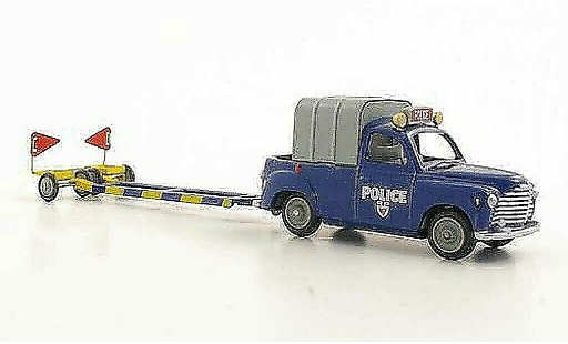 Renault Colorale Base 1/43 CIJ Politie avec Anhanger modelauto