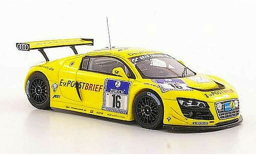 Audi R8 lms 1/43 Spark No.16 Postbrief Abt / Ekstrom / Scheider / Werner ADAC 24h Nurburgring 2011 modelauto