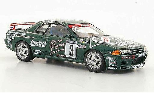 Nissan Skyline R32 1/43 HPI GT-R No.3 Castrol H.Fukuyama / A.Iida N1 1992 modelauto