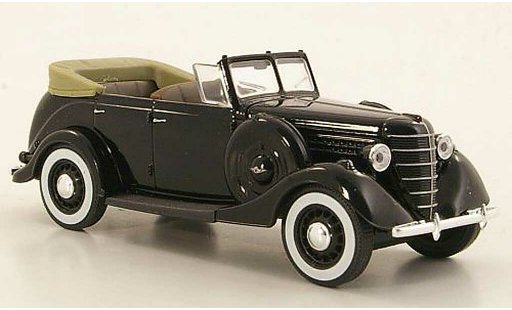 Gaz 11-40 Ouvert 1/43 Nash Avtoprom zwart geoffnetes kap modelauto