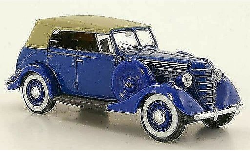 Gaz 11-40 Ferm&Atilde;&copy; 1/43 Nash Avtoprom blauw geslotenes kap modelauto
