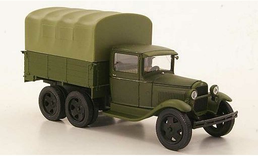 Gaz AAA Base 1/43 Nash Avtoprom mat groen avec groener Plane modelauto