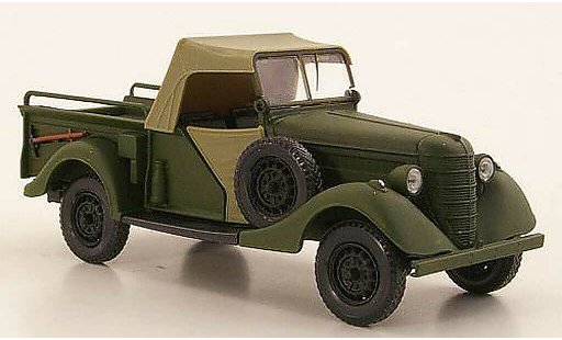 Gaz 61-417 Ferm&Atilde;&copy; 1/43 Nash Avtoprom mat groen geslotenes kap modelauto
