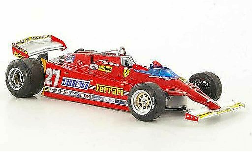 Ferrari 126 CK 1/43 Brumm Comprex No.27 G.Villeneuve GP USA West Trainingsfahrzeug modelauto