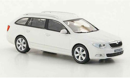 Skoda Superb 2009 1/43 Abrex Combi wit modelauto