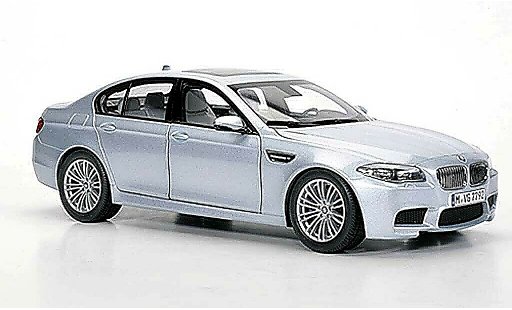 Bmw M5 berline 1/18 Paragon F10 grijs metallic blauw 2012 modelauto