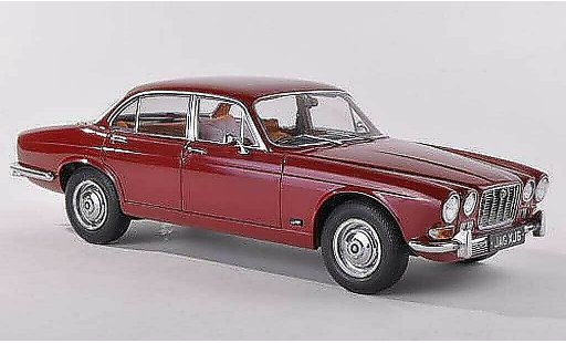 Jaguar XJ6 6 1/18 Paragon Series 1 2.8 zwart-rood RHD 1971 modelauto