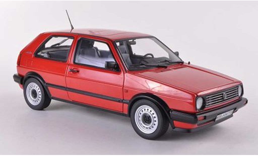 Volkswagen Golf Base 1/18 Norev CL rood 1987 modelauto