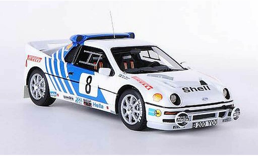 Ford RS 200 Rally 1/43 HPI No.8 K.groendel / B.Melander Zweden 1986 modelauto