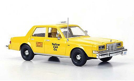 Dodge Diplomat Taxi 1/43 First Response Yellow Cab Co 1985 modelauto