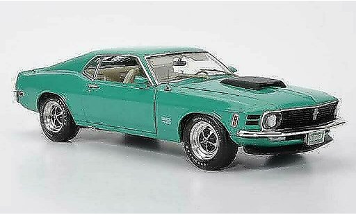 Ford Mustang Boss 429 1/18 Highway 61 groen/zwart modelauto