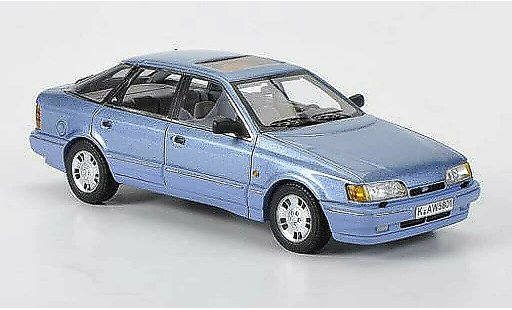 Ford Scorpio Berline 1/43 Neo MKI blauw 1985 modelauto