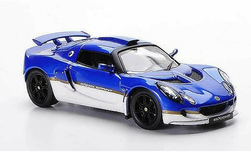 Lotus Exige Sprint 1/43 IXO blauw/wit LHD 2006 modelauto