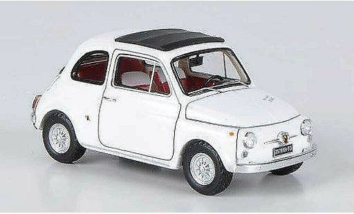 Fiat 595 Abarth 1/43 Spark SS wit 1966 modelauto