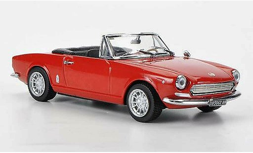 Fiat 124 Sport Spider 1/43 Vitesse AS rood modelauto