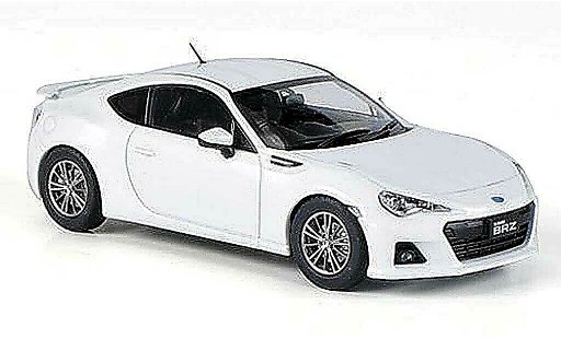 Subaru BRZ Base 1/43 Ebbro wit RHD 2012 modelauto