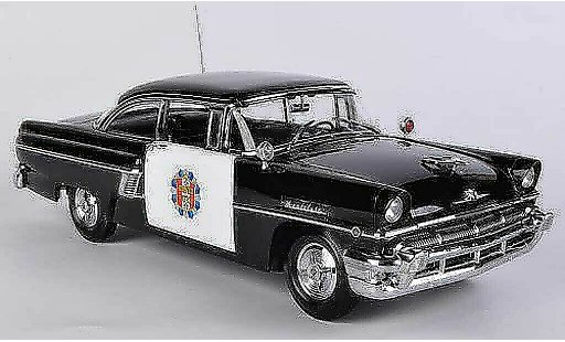 Mercury Montclair Hardtop 1/18 Sun Star Hard Top Politie Car zwart/wit 1956 modelauto