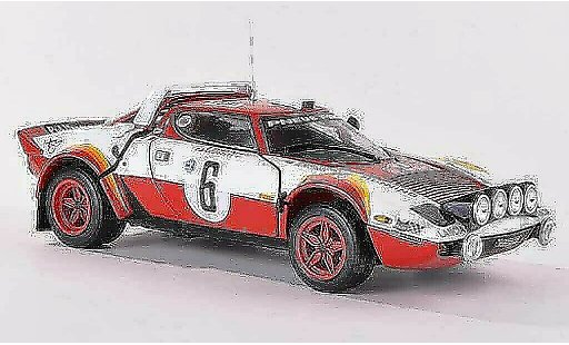 Lancia Stratos HF 1/18 Sun Star Rally No.6 Publimmo-Racing Rally Monte Carlo 1979 modelauto