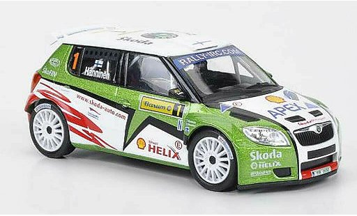 Skoda Fabia S2000 1/43 Abrex No.1 Hanninen Barum Rally 2010 modelauto