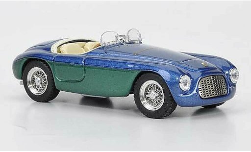 Ferrari 166 MM 1/43 Brumm blauw Giovanni Agnelli Barchetta Touring modelauto