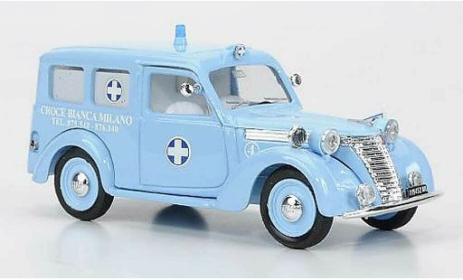 Fiat 1100 Ambulanza 1/43 Brumm E Rettungswagen Autoambulanza Croce BiancaMilano wites Kreuz 1956 modelauto