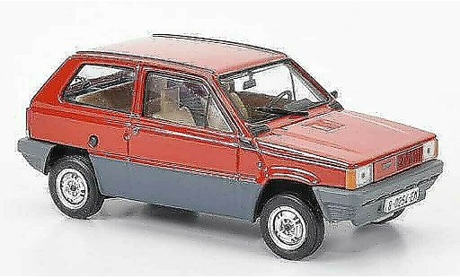 Fiat Panda 34/35 1/43 Brumm 35 rood 1980 modelauto