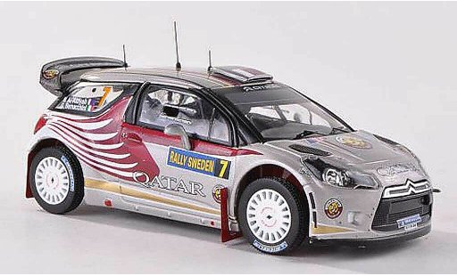 DS Automobiles DS3 WRC 2012 1/43 IXO No.7 Qatar Rally Zweden N.Al-Attiyah/G.Bernacchini modelauto