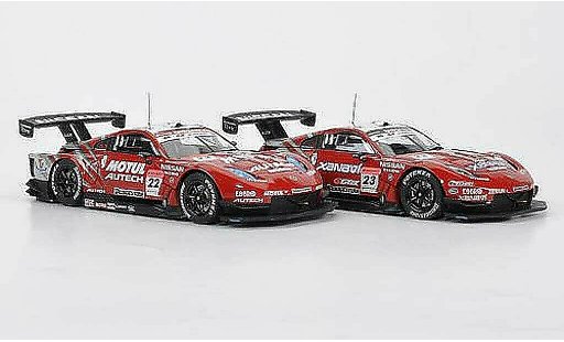 Nissan 350Z JGTC 1/43 Ebbro 2er-Set 350 Z: No.22 Motul + No.23 Xanavi Saisonfinale 4. November Super GT500 2007 modelauto
