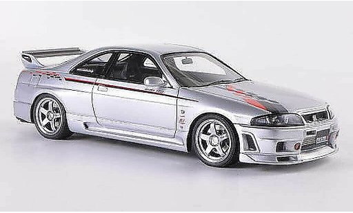Nissan Skyline R33 1/43 HPI Nismo GT-R R-Tune grijs RHD modelauto