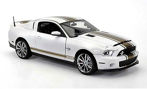 Shelby GT 500 2012 1/18 Shelby Collectibles Super Snake wit avec goldenen bandes modelauto