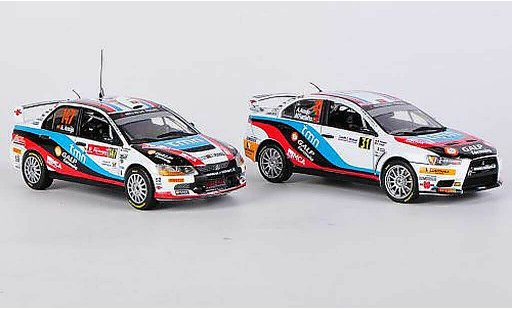 Mitsubishi Lancer Evolution IX 1/43 Vitesse WRC Champion Boxset 2009/2010 A.Araujo/M.Ramalho modelauto