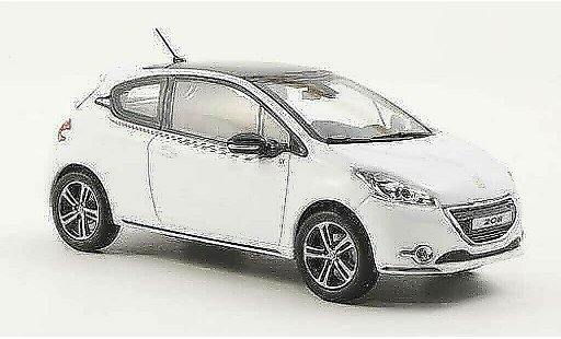 Peugeot 208 Base 1/43 Norev Ligne S wit 2012 modelauto